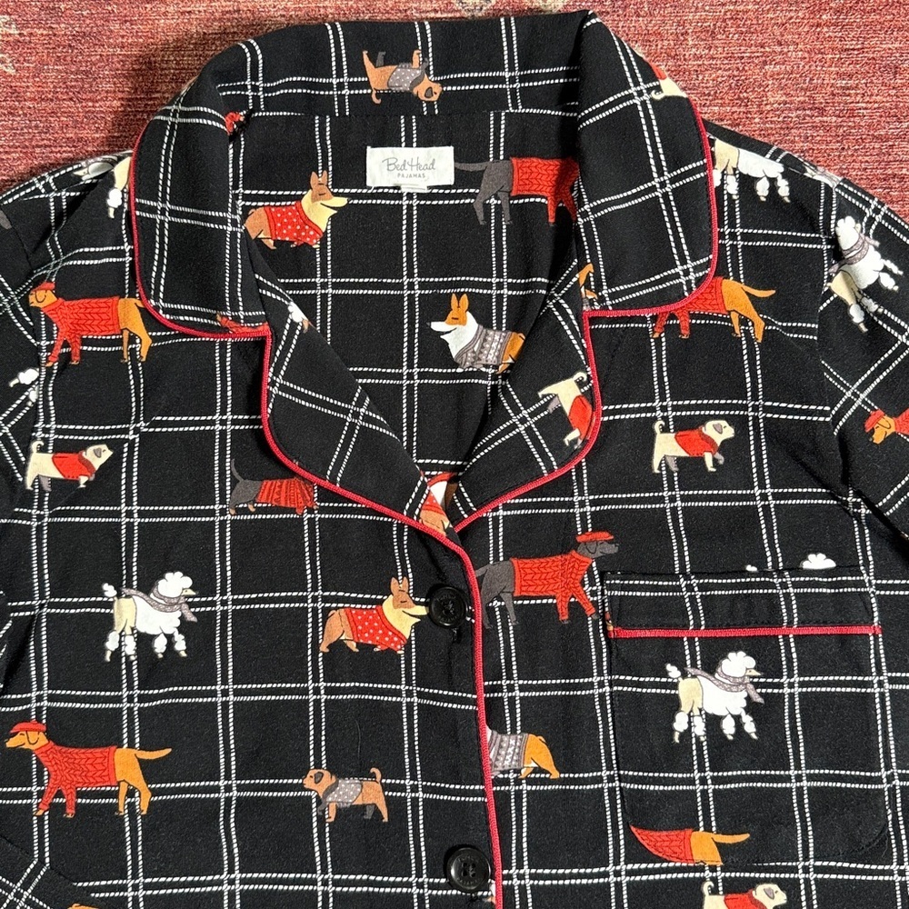 BEDHEAD Dog Print Pajama Set Size XS - Picture 6 of 13